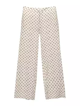 Расклешенные брюки Pull&Bear, белый