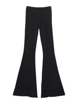 Расклешенные брюки Pull&Bear, черный