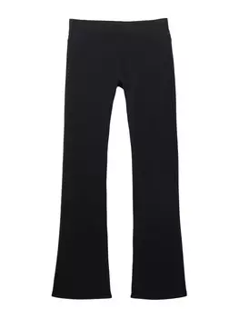 Расклешенные брюки Pull&Bear, черный