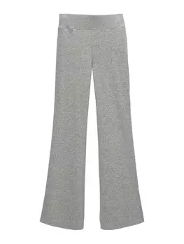 Расклешенные брюки Pull&Bear, серый