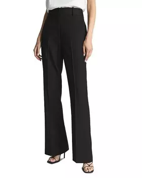 Расклешенные брюки REISS Haisley, черный