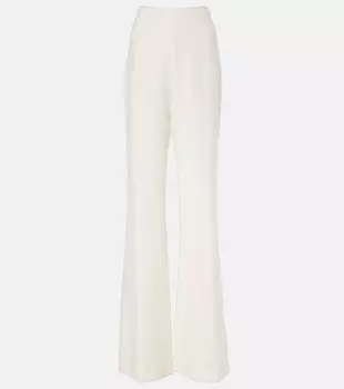Расклешенные брюки Rimi с высокой посадкой Costarellos, слоновая кость