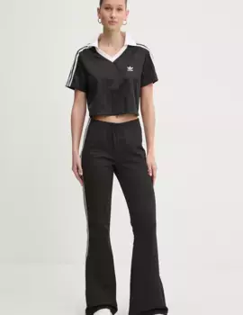 Расклешенные брюки с 3 полосками adidas Originals, черный