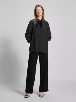 Расклешенные брюки с эффектом пряжи, модель «НАРИН» ICHI, черный