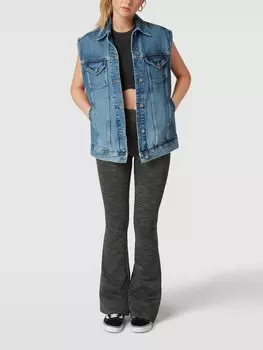 Расклешенные брюки с эластичным поясом Review, черный