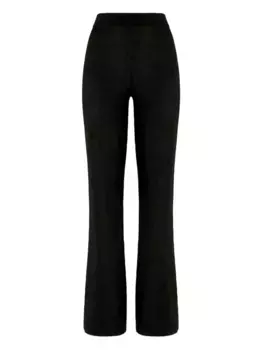 Расклешенные брюки с блестками Missoni, черный