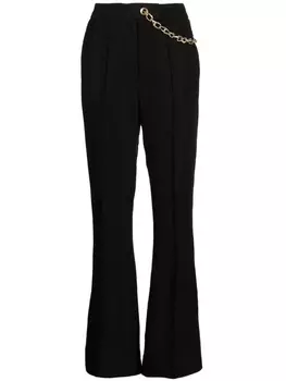 Расклешенные брюки с цепочкой Aje, черный