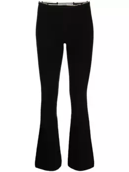 Расклешенные брюки с цепочкой Alexander Wang, черный