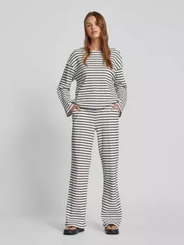 Расклешенные брюки с фактурным узором Smith and Soul