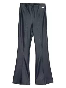 Расклешенные брюки с логотипом Monnalisa, синий