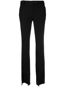 Расклешенные брюки с разрезами ALESSANDRO VIGILANTE, черный