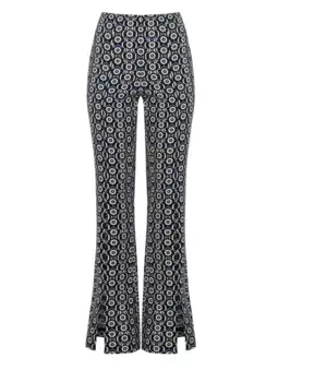Расклешенные брюки с ромашковым принтом Jaaf, мультиколор