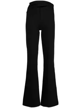Расклешенные брюки с вырезом GAUGE81, черный