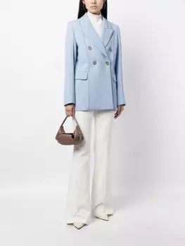 Расклешенные брюки с завышенной талией Akris, белый