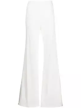 Расклешенные брюки с завышенной талией Alberta Ferretti, белый
