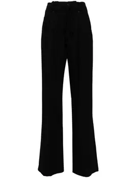Расклешенные брюки с завышенной талией Goen.J, черный