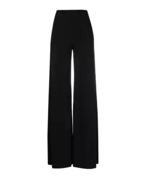 Расклешенные брюки с завышенной талией Norma Kamali, черный