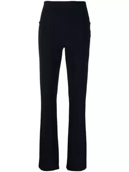 Расклешенные брюки с завышенной талией Norma Kamali, синий