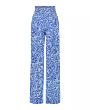 Расклешенные брюки синего пальметто Fabienne Chapot, синий