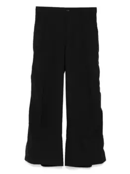 Расклешенные брюки со сборками SONGZIO, черный