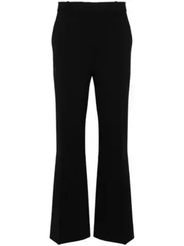 Расклешенные брюки со швами VICTORIA BECKHAM, черный