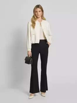 Расклешенные брюки со складками Mango, черный