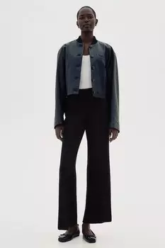 Расклешенные брюки со стрелками H&M, черный
