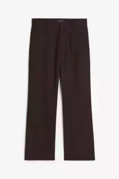 Расклешенные брюки свободного кроя H&M, коричневый