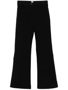 Расклешенные брюки TOTEME, черный