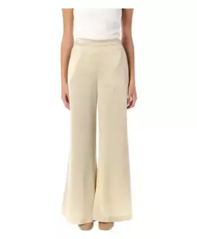 Расклешенные брюки устричного By Malene Birger, бежевый