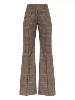 Расклешенные брюки в клетку ETRO, коричневый