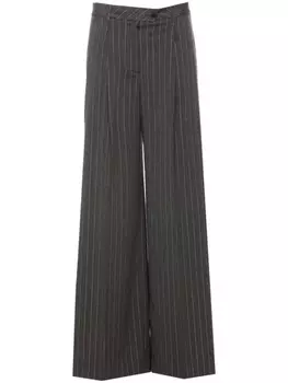Расклешенные брюки в полоску LIU JO, серый