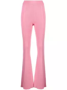 Расклешенные брюки в рубчик AERON, розовый