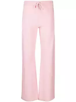 Расклешенные брюки в рубчик с декором Medusa VERSACE, розовый