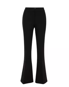 Расклешенные брюки WE Fashion, черный