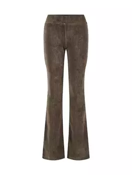 Расклешенные брюки We Fashion, хаки