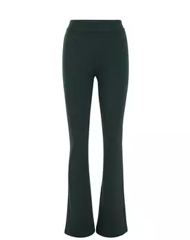 Расклешенные брюки WE Fashion, изумрудный