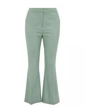Расклешенные брюки WE Fashion, пастельный зеленый