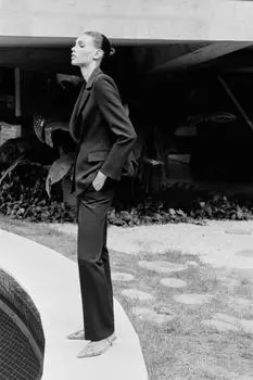 Расклешенные брюки ZARA, черный