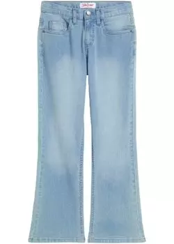 Расклешенные джинсовые брюки для девочек John Baner Jeanswear, голубой