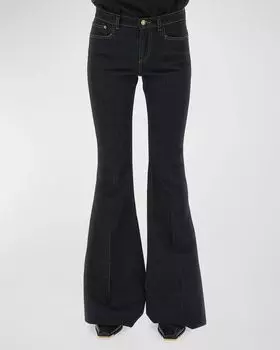 Расклешенные джинсовые брюки Roberto Cavalli, цвет Blu Scuro 193921