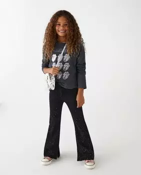 Расклешенные джинсовые брюки в стиле фэнтези El Corte Ingls, черный