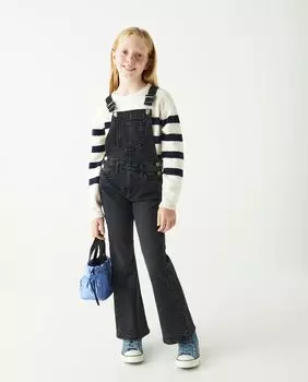 Расклешенные джинсовые комбинезоны El Corte Ingls, черный