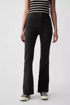 Расклешенные джинсы 70 х годов с высокой талией Gap, черный