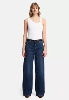 Расклешенные джинсы 7 for all mankind, темно-синий