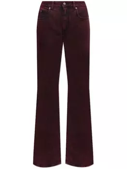 Расклешенные джинсы Alexander McQueen, красный