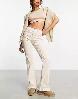 Расклешенные джинсы ASOS DESIGN, экрю