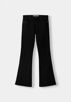 Расклешенные джинсы Bershka, черный