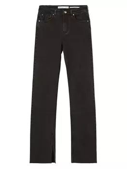 Расклешенные джинсы Bershka, черный деним