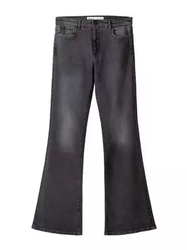 Расклешенные джинсы Bershka, цвет Graphite